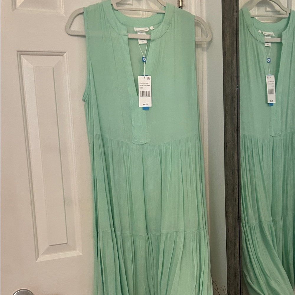 ECI Glass Beach Sleeveless Dress Blue/Green - Picture 1 of 4